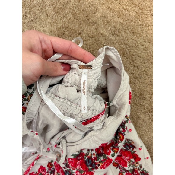 EUC Free people Simona Halter Rose Floral Mini Dress - Picture 7 of 8